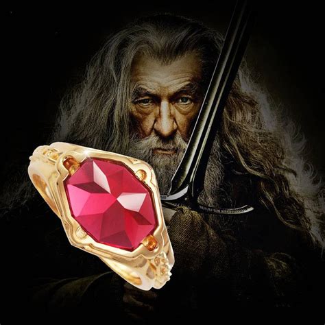 Lord of the Ring, Hobbit Wizard Gandalf Ring, Ring of Fire, Narya Elf Narya | Shopee Singapore