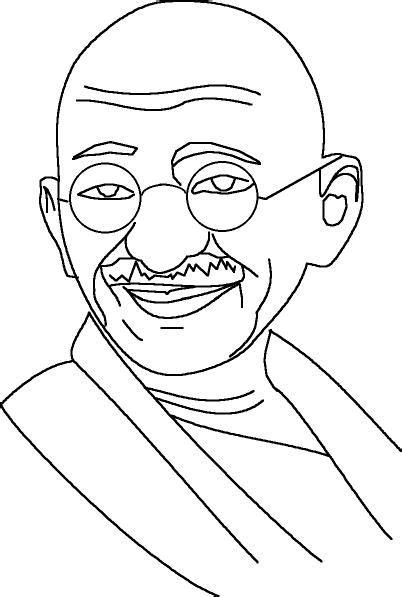 Pixels India: Gandhiji Line Drawings...