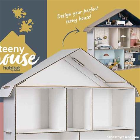 Order your teeny house cardboard dollhouse and get decorating | Habitat ...