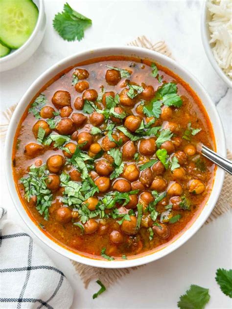 Kala Chana (Black Chickpeas Curry) - Instant Pot - Indian Veggie Delight