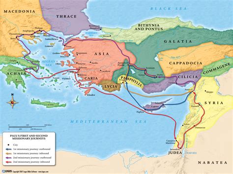 Paul's First and Second Missionary Journeys - UnderstandChristianity.com