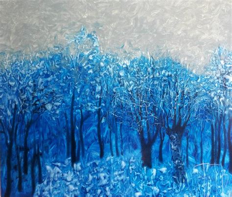 Snow Forest Painting at PaintingValley.com | Explore collection of Snow ...