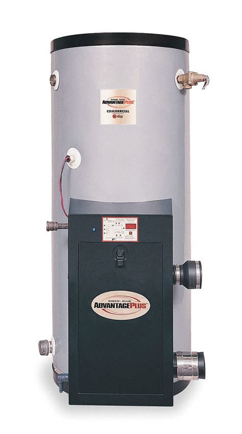 Commercial Gas Water Heater, 119.0 gal Tank Capacity, Natural Gas ...