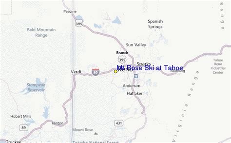 Mt Rose Ski at Tahoe Ski Resort Guide, Location Map & Mt Rose Ski at Tahoe ski holiday accommodation