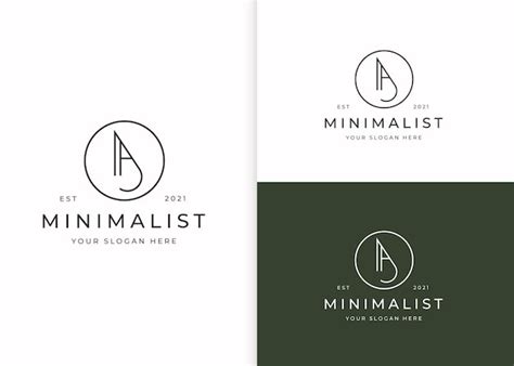 Premium Vector | Minimalist letter A logo with circle shape design template