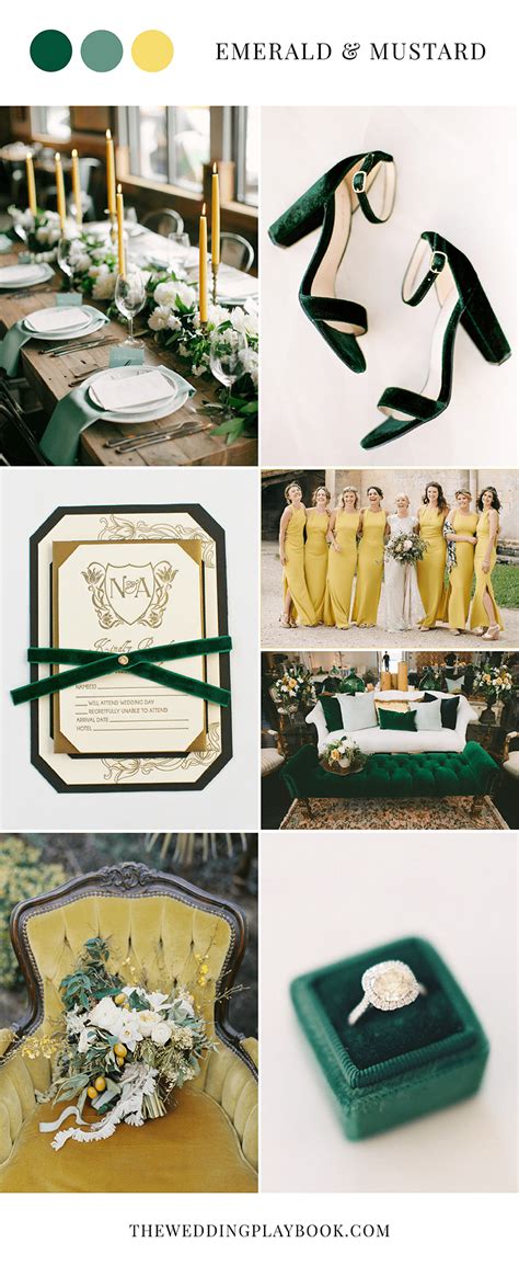 Emerald Green & Mustard Yellow Wedding Inspiration