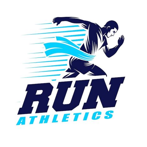 Premium Vector | Run athletics logo