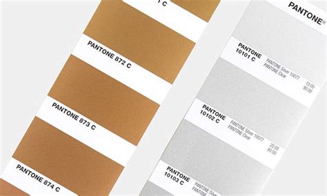 Metallic Pantone Color Reference Chart