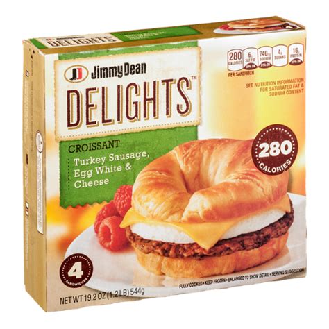 Jimmy Dean® Delights™ Croissant Sandwiches Turkey Sausage, Egg White & Cheese Reviews 2020