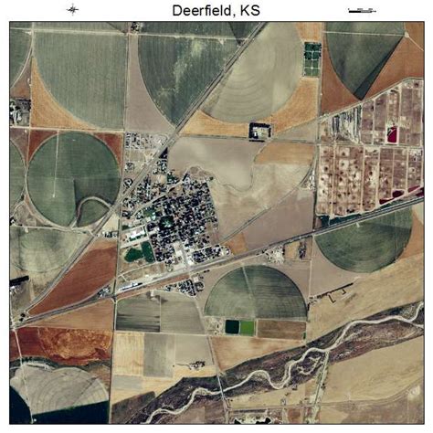 Aerial Photography Map of Deerfield, KS Kansas