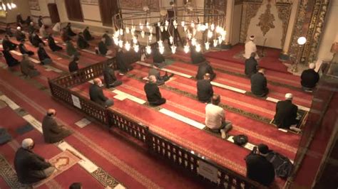 Muslim Eid Congregation Praying Mosque Teacher Imam Reading Quran Reads Stock Video Footage by ...