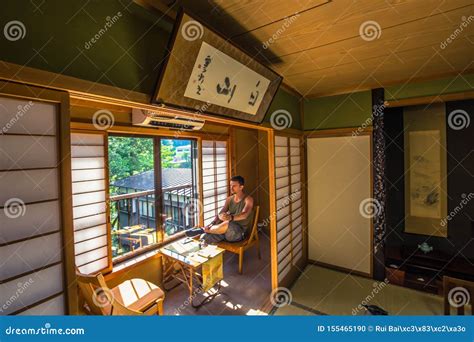 Shirakawa-go - May 27, 2019: Farmers Working The Rice Fields In The ...