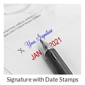 Signature and Date Stamps - Sign and Date Stampers - Simply Stamps