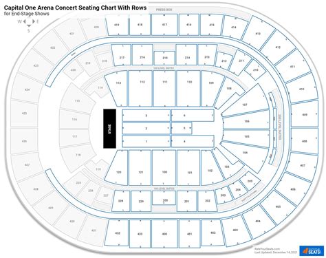 Capital One Arena Seating Charts for Concerts - RateYourSeats.com