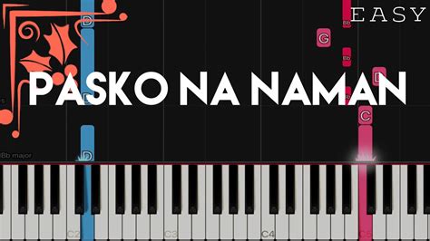 Pasko Na Naman | EASY Piano Tutorial - YouTube