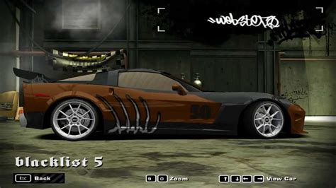 Nfs Most Wanted Blacklist All Cars