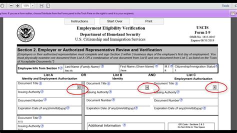 How To Fill Out Form I 9 Example