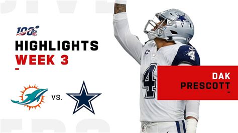 Dak Prescott Highlights vs. Dolphins | NFL 2019 - YouTube