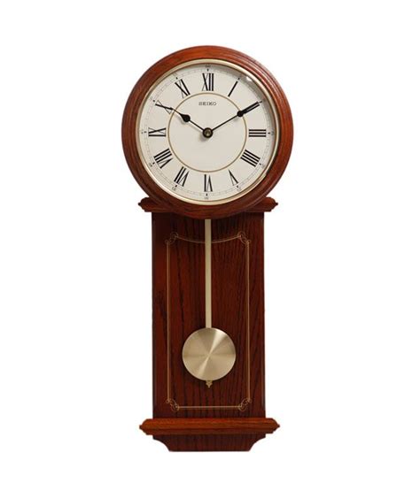 Seiko Brown Pendulum Wall Clock: Buy Seiko Brown Pendulum Wall Clock at Best Price in India on ...