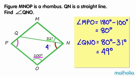 Rhombus Angles