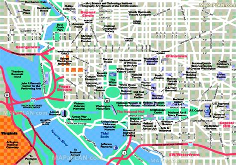 Walking Tour Washington Dc Map - Map