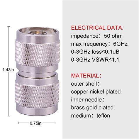 N Male To N Male Adapter, For Industrial Automation, 1.5 mm at Rs 175 ...