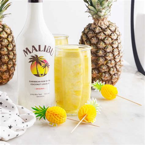 Pineapple Spears in Malibu Rum - Pass the Dessert