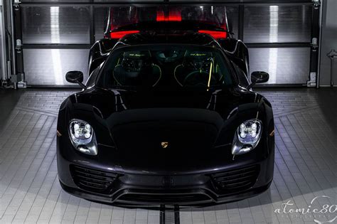 Gallery: Black Porsche 918 Spyder Weissach Edition Photoshoot! - GTspirit