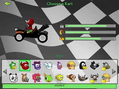 SuperTuxKart 0.9.3 - Kart Attributes (Weight, Max Speed, and ...