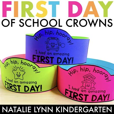 First Day Of Kindergarten Crown Freebie Katie Roltgen - vrogue.co