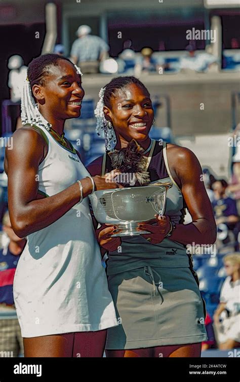 Serena Williams (USA) and sister Venus win the doubles championship at ...