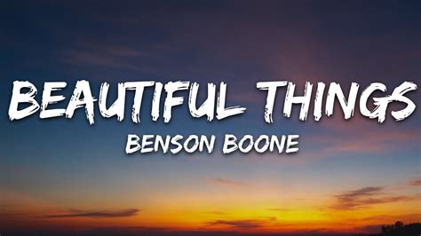 Benson Boone - Beautiful Things (Lyrics) Chords - Chordify