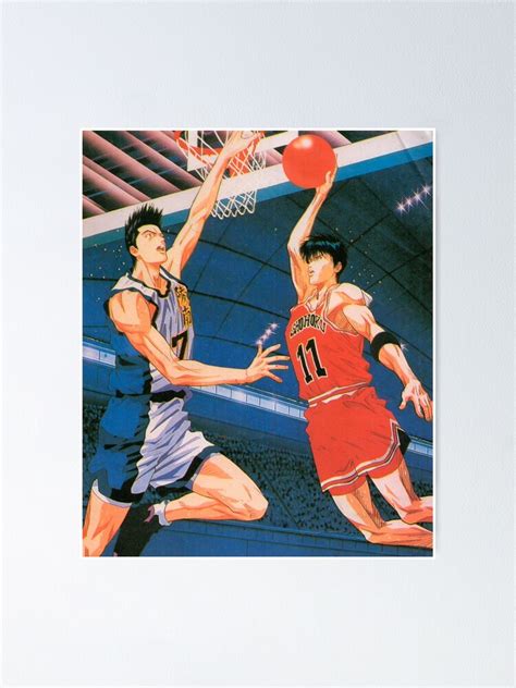 "Akira Sendoh vs Kaede Rukawa (Slam Dunk)" Poster by ArtxcL | Redbubble