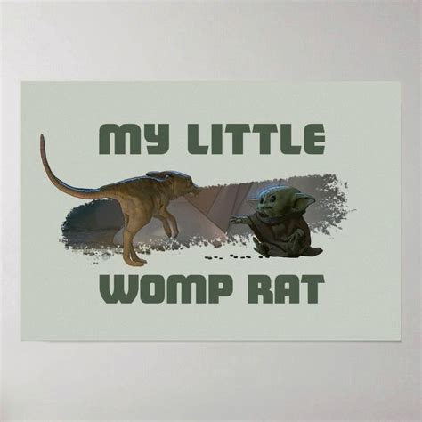 The Child - My Little Womp Rat Poster | Zazzle | Canvas prints, Gaming ...