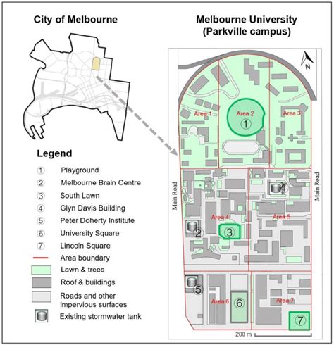 University Of Melbourne Campus Map