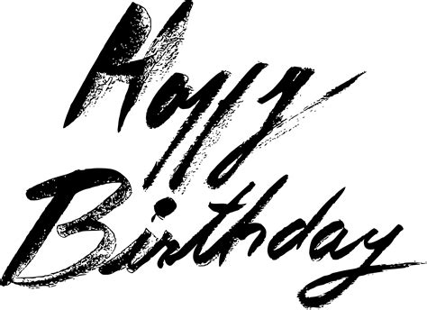 Happy Birthday Text Calligraphy 15284046 Vector Art A - vrogue.co