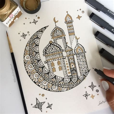 Ramadan artwork | Mandala çizimi, Boyama kalemi çizimleri, Çizim eğitimleri