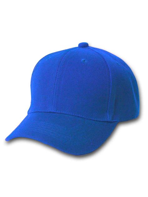 Top Headwear Structured Baseball Hat Cap, Royal Blue - Walmart.com