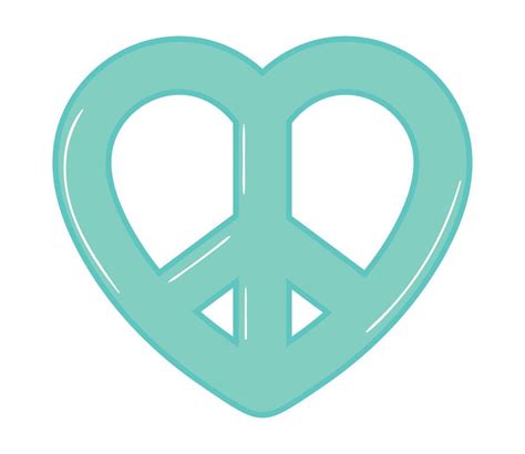 heart shaped peace symbol 10963229 Vector Art at Vecteezy