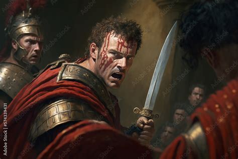 Julius Caesar assassination | moment just after Caesar is stabbed by ...