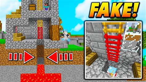 FAKE LADDER LAVA TRAP! - Minecraft SKYWARS TROLLING (NO WAY!) - Mindovermetal English