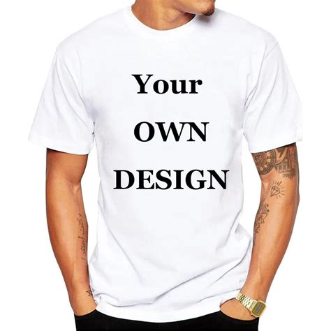 Aliexpress.com : Buy Your OWN Design Brand Logo/Picture White Custom t shirt Plus Size T Shirt ...