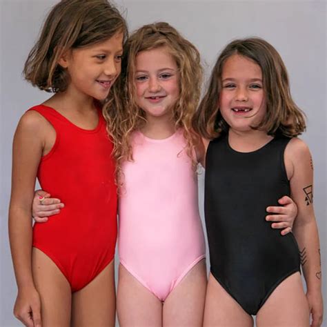 Cute Girls Swimwear One Piece Swimsuit Black Red Pink Kids Beachwear ...