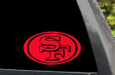 San Francisco 49ers SF 49ers Logo Car Window Truck Laptop Vinyl Decal ...