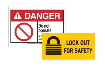 Lockout Tagout Signs