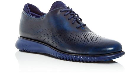 Cole Haan Men's 2.zerogrand Leather Lace Up Sneakers in Blue for Men - Lyst