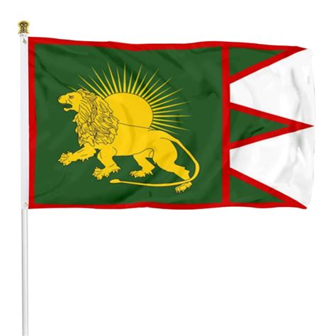 Sketch of a possible of the Mughal Empire Flag Banner