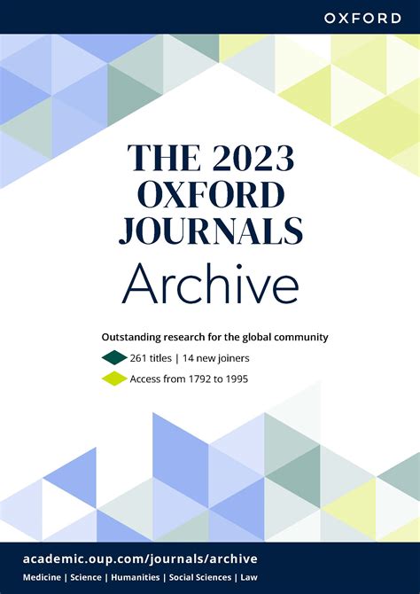 Oxford Journals Archive | Journals | Oxford Academic