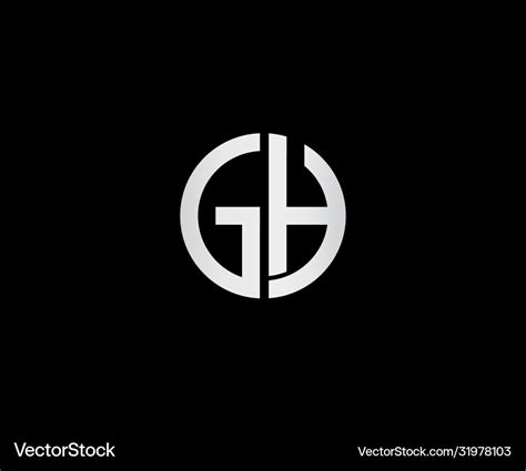 Gh logo Royalty Free Vector Image - VectorStock