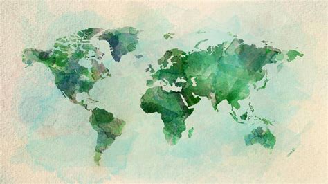 World Map Watercolor Painting Cuadro Acuarela Dibujos - vrogue.co